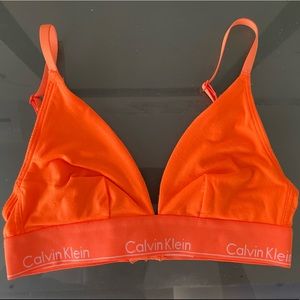 Calvin Klein bralette neon S